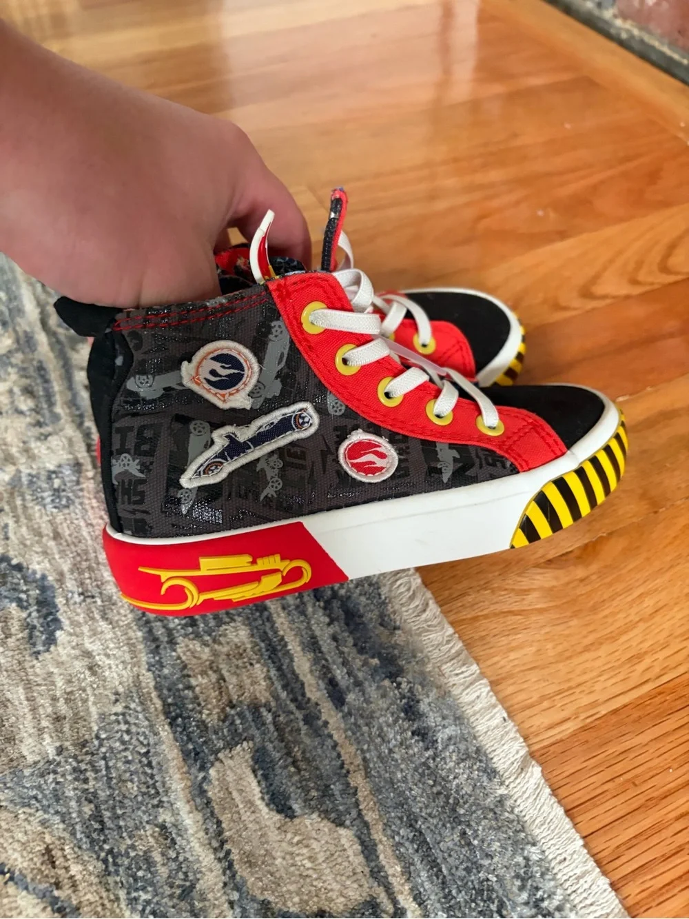 Kids size 11 hot wheels sneakers brand new